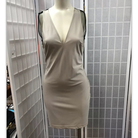 Stella Jamie, dress, formal, beige/black, size M.: - Picture 2 of 9